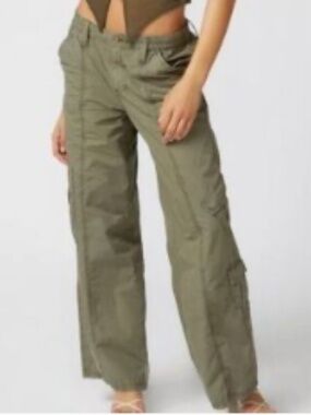 NWOT BDG Y2K Cargo Pants Olive Green Urban Outfitters Sz XS